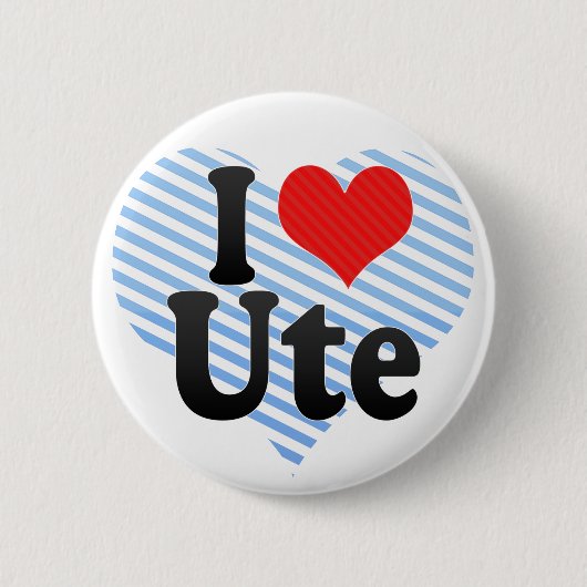 Ik hou van Ute Ronde Button 5,7 Cm (Voorkant)