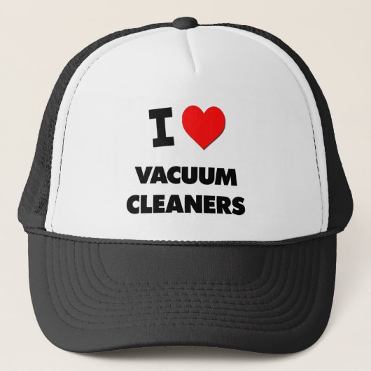 Ik hou van Vacuum Cleaners Trucker Pet (Voorkant)