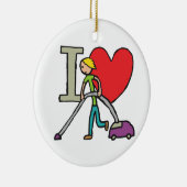 Ik hou van vacuüm keramisch ornament (Rechts)