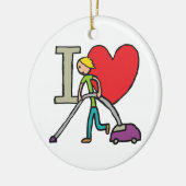 Ik hou van vacuüm keramisch ornament (Links)