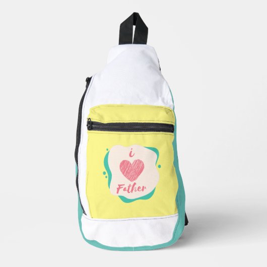 Ik hou van vader sling bag (Voorkant)