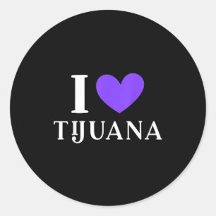 Ik hou van vakantie in tijuana mexico ronde sticker