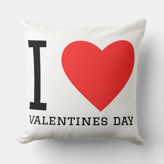 Ik hou van valentijnsdag  kussen (Voorkant)