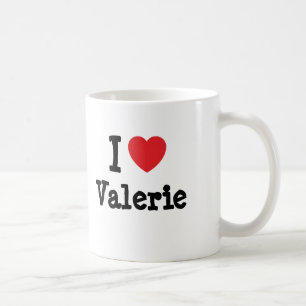 Ik hou van Valerie hart T-Shirt Koffiemok