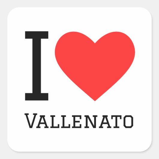 Ik hou van vallenato vierkante sticker (Voorkant)