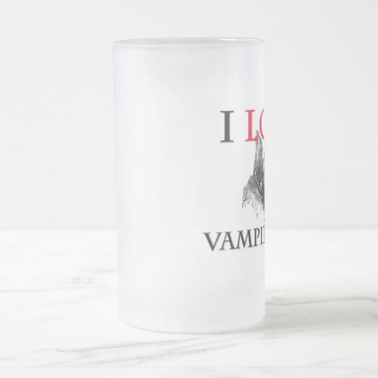 Ik hou van Vampire Bats Matglas Bierpul (Center)