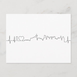 Ik hou van Vancouver in een uitzonderlijke ecg sti Briefkaart