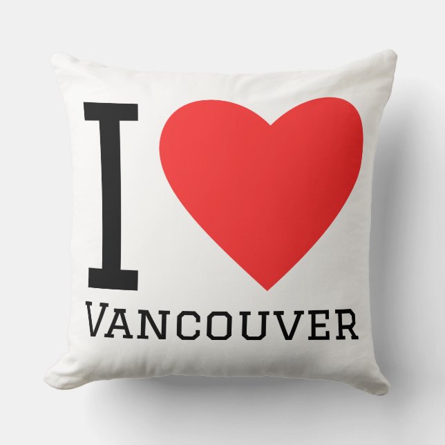 Ik hou van vancouver kussen (Voorkant)