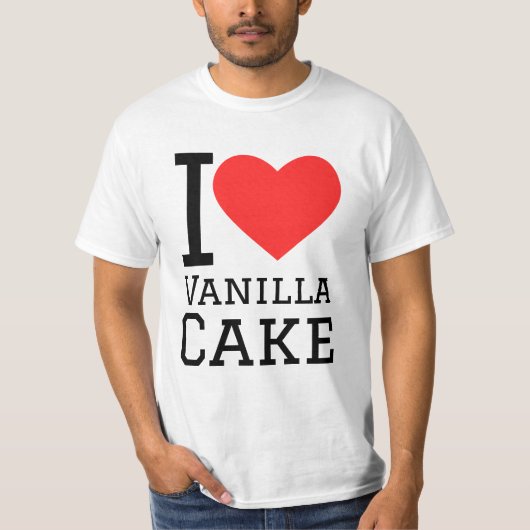 Ik hou van vanillecake t-shirt (Voorkant)