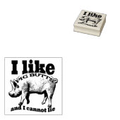 Ik hou van varken Butts Rubberstempel (Gestempeld)