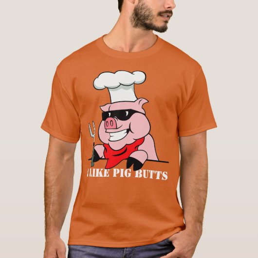 Ik hou van varken Butts T-shirt (Voorkant)