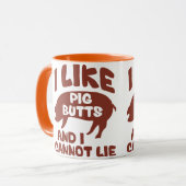 Ik hou van varken en ik kan niet liegen mok (Voorkant links)