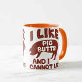 Ik hou van varken en ik kan niet liegen mok (Voorkant rechts)