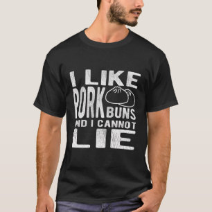 Ik hou van varkensbroodjes bao dim sum varken bbq  t-shirt