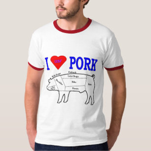 IK HOU VAN VARKENSVLEES T-SHIRT