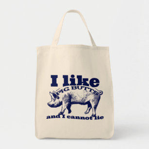 Ik hou van Varkensvlekken Bacon en alles Tote Bag
