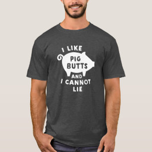 Ik hou van varkensvlekken en ik kan niet liegen te t-shirt