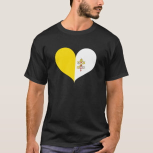 Ik hou van Vaticaanstad vlag T-shirt