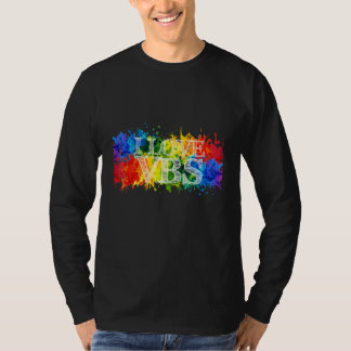 Ik hou van VBS  Crew Vakantie Bijbel School Verfsp T-shirt