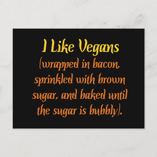 Ik hou van Vegans... Briefkaart (Voorkant)