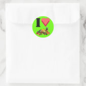 Ik hou van veggies Sticker (Tas)