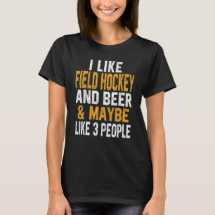 Ik hou van veldhockey en bier Coach Speler Pap T-shirt