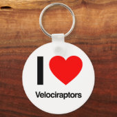 ik hou van velociraptors sleutelhanger (Voorkant)