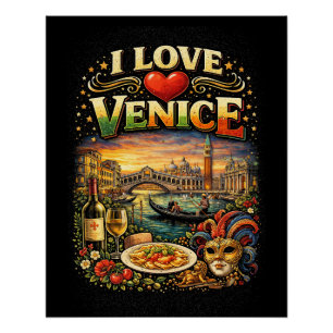 Ik hou van Venetië Perfect Poster