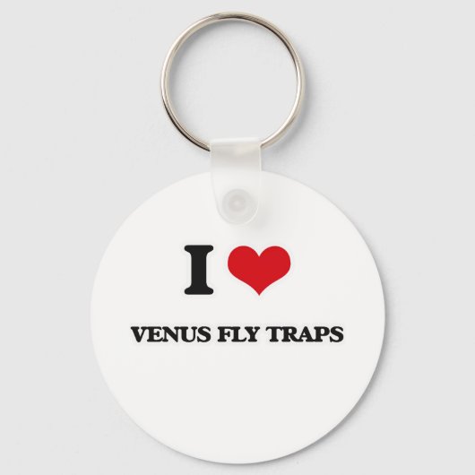 Ik hou van Venus Fly Traps Sleutelhanger (Voorkant)