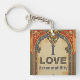 Ik hou van verantwoordelijkheid sleutelhanger