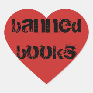 Ik hou van verboden boek Red Heart Stickers