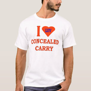 IK HOU VAN VERBORGEN DRAGEN T-SHIRT