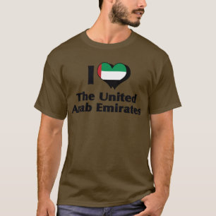 Ik hou van Verenigde Arabische Emiraten Vlag Shirt