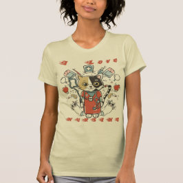 Ik hou van verpleegkunde - Cat Nurse T-shirt