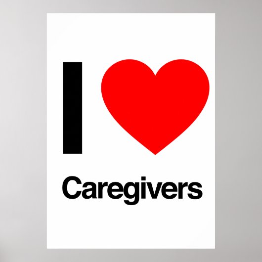 ik hou van verzorgers poster (Voorkant)