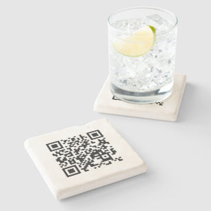Ik hou van Vietnam (Tôi Yêu Việt Nam) Flag QR Code Stenen Onderzetter