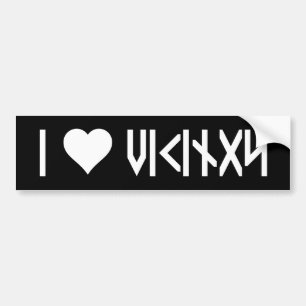 Ik hou van Vikings Bumpersticker
