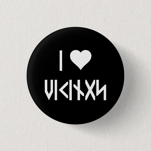 Ik hou van Vikings Button (Voorkant)