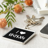 Ik hou van Vikings Sleutelhanger (Zijkant)