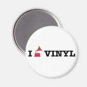ik hou van vinyl magneet (Voorkant / Achterkant)