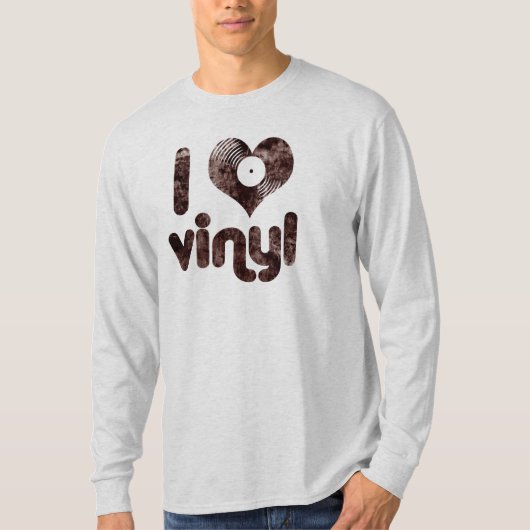 Ik hou van vinyl - T-shirt (Voorkant)