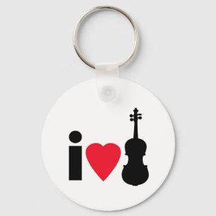 Ik hou van Violin Sleutelhanger