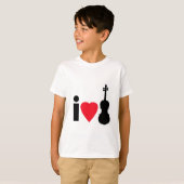 Ik hou van Violins T-shirt (Voorkant volledig)