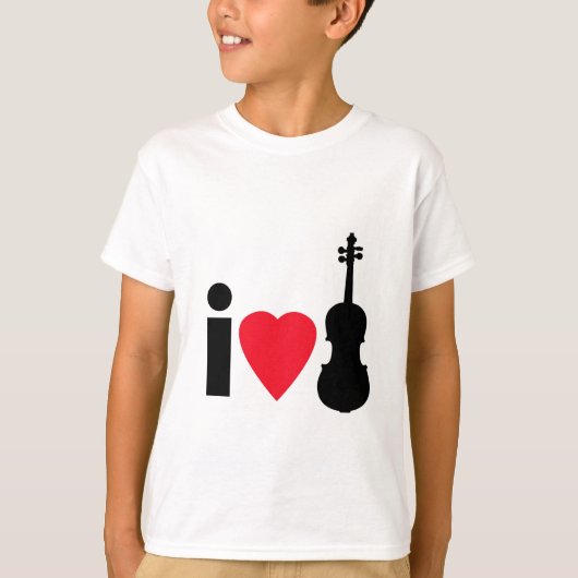 Ik hou van Violins T-shirt (Voorkant)