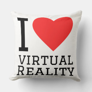 Ik hou van virtuele realiteit kussen