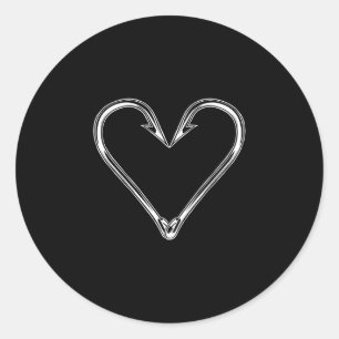 Ik hou van visprestaties  ronde sticker