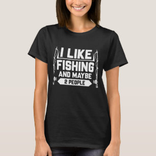 Ik hou van Vissen en misschien 2 mensen T-shirt