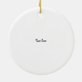 Ik hou van vissen! keramisch ornament (Achterkant)