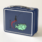 Ik hou van vissen met een rood hart (Achterkant)