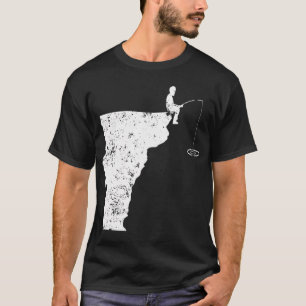 Ik hou van vissen Papa VT Ijsvissen Humor T-shirt